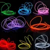 Neonskylt Flexibel 10 färger LED -strip ljus för 300 cm El Wire Rope Tube Cold Lights Glow Party Auto bildekoration med 12V inverterare