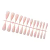 False Nails 24Pcs Press On With Nail Glue Tips Stiletto Fake For Salon Stage Performance Party Prom Ballerina