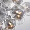 Lustres Designer Verre Bulle Pendentif Lampe Nordic Light Luxe Diamant Cuisine Restaurant Chambre Décoration Suspendu Intérieur