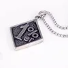 Pendant Necklaces 2023 Vintage Geometric One Percent Necklace Color Stainless Steel Lucky Handsome Brave Men Neckalce