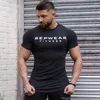 Men's T Shirts Men Cotton Short Sleeve Shirt Summer Gyms Fitness Bodybuilding Tight T-shirt Male Brand Tees Tops Man Casual Workout Clothing