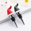 Christmas party decoration red wine stopper Wine preservation stopper cross border popular zinc alloy Christmas hat resin