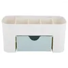 Storage Boxes Double Layer Plastic Makeup Organizers Box Cosmetic Drawers Jewelry Display Case Desktop Container Organizer