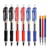 wholesale Painting Pens 25pcsSet Retractable Ballpoint Pen Large Capacity 05mm Gel BlackRedBlue Replaceable Refill School Stationery Supplies 230428