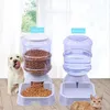 Alimentación Comederos automáticos para gatos y mascotas de 3,8 L, cuenco de plástico para perros, botella de agua, dispensador de agua y alimentos de gran capacidad, alimentador para perros, gatos, producto para mascotas