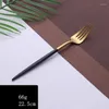 Dinnerware Sets Black Gold Cutlery Set Christmas Teaspoons Forks Spoons Knives 18/10 Stainless Steel Silverware Tableware Dinner