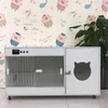 Cat Carriers Intelligent Cages Solid Wood Kitten Display Cabinet Simple Villa Breathable Cats House Pet Store Fence Delivery Room G