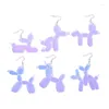 Dangle Earrings Iridescence Acrylic Dog Drop For Women Trendy Jewelry Interesting Animal Accessories