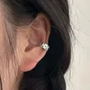 Boucles D'oreilles Liemjee Réel 925 En Argent Sterling Cool Simple Clip Étoile Boucle D'oreille De Mode Fête De Mariage Bijoux Pour Femmes Caractéristique Charme Fille Cadeau