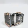 Hundbilsäte täcker katt- och valpbärare påse stor kapacitet andningsbar husdjur resväska axel leopard tryck bärbar transparent handväska