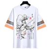 T-shirts pour hommes T-shirt Cardcaptor Sakura dessin animé manches courtes haut Tee Cosplay chemise peinture à l'encre unisexe