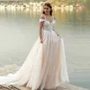 Abiti da festa SoDigne Abito da sposa da spiaggia Sweetheart Applicazioni di pizzo con spalle scoperte Corsetto Abito da sposa principessa Abito da sposa Custom Made T230502