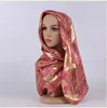Scarves NEW 100 Silk Jacquard Square Hjiab Muslim Scarf Turban Ultralight Retro Shawl Turkish Hijab Women Islamic Headscarf 1pc J230502