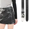 Other Fashion Accessories New Female D Belt AllMatch Snap Button Belt For Men And Women Designer Brand Trendy And Cool With Decorative Buckle Jeans Belt J230502