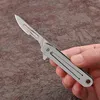 Ringar rostfritt stål Keychain Utility Knife EDC Mini Emergency Medical Scalpel Pocket Knifes SelfDefense Survival Folding Knives