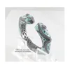 Bracelet GrayBirds marque mode émail manchette bracelets pour bureau dame pistolet noir plaqué luxe bijoux cadeau de mariage femmes GB0645