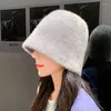 Berretti Fashion Brand Style Women's Winter Warm Bucket Hats Female Outdoor Faux Fur Fisherman Caps