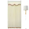 Curtain Double-layer Door Free Punching Partition Kitchen Bedroom Summer Small Curtains Tulle Shades