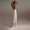 Party Dresses Fashion High Neck Halter Wedding Dresses Sexig backless A-Line golvlängd klänning civil brud strand bröllop fest klänning för brud t230502