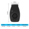 Accessories Aquarium Cold Air Cooling Fan Wallmounted Fish Tank Fan Water Tank Plant Cooler DC Temperature Control 5 Wind Speed