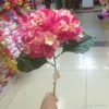 Flores decorativas grinaldas dia de 22 cm de cabeça de flor 80cm 31,5 "Longo ornamento artificial de seda artificial para festa de casamento para festa em casa