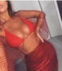 Casual Dresses BKLD Sexig Diamond Dress Women Hollow Out BodyCon Mini Summer Fishnet Mesh Se genom Shiny Beach Wear 2023 Party