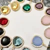 Kolczyki Dangle żyrandol Wysokiej jakości cukierki kolczyki zielony czarny niebieski kryształowy kolor kolorów dla kobiet biżuteria modowa de011