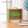 Novelty Items 1PC Wooden Piggy Banks Money Bank Boxes Home Decor Gift Kids Storage Box 230428