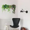 Adesivos de parede Plantas de folha verde tropical Diy adesivo de maconha Auto adesivo da sala de estar decoração de quarto removível decalques de arte mural pvc post