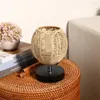 Hanglampen 1 stk kroonluchter lamp schaduw papier geweven lichte deksel hangend plafond rattan-achtig lampenkap decor