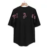 Summer Mens Palms Angels T-shirt Graffiti T-shirt Palmangel City Designer Limited Jet d'encre Lettre Impression Hommes Femmes Angles Tees