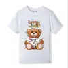 Designer Neues Damen Moschino T-Shirt Hochwertiges Baumwoll-Grafik-T-Shirt Damen übergroßes Moschino Weiß Schwarz Lose T-Shirts z2