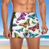 Maillots de bain pour hommes Papillon coloré Jolis maillots de bain Beaucoup de papillons Imprimer Tendance animale Boxers de bain durables Maillot de bain d'entraînement