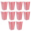 Dinnerware Sets 10 Pcs Popcorn Carton Disposable Containers Outdoor Party Supplies European American