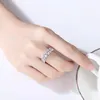 Zirkoonringen voor vrouwen eeuwigheid belofte cz kristal vinger ring verloving bruiloft sieraden liefde cadeau