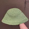 Wide Brim Hats Women'S Summer Korean Version Small Edge Bucket Japanese Hand Hook Woven Hollow-Out Fisherman Hat