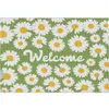 Carpets Daisy Plant Sand Scraping Dust Door Entrance Doormat Hallway Bath Non-slip Rug Removal Carpet Wire Loop Footpad