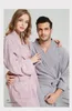 Women's Sleepwear 2023Cotton Towel/Terry Bathrobe Spring Autumn Long Thick Sleevewear Bath Robe Home Dressing Gown Kimono Water Absorbent