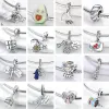 925 sterling silver charms for jewelry making for pandora beads Wholesale Snake Coffee Cup Dog CZ Cactus Bead