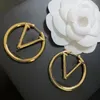 Designer earrings Luxury Brand Gold Hoop Earrings Classic Fashion Womens Earrings Wedding Monthers Day L Letter Engagement Party designer Jewelry for Girl