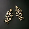 Backs Earrings Bulk Price Latest Handcraft Gold Color Crystal Earring Big Jewelry Antique Long Cool Vintage For Women Masquerade