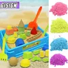 Modelagem de massa de argila 100g Magic Sand Toy Slime Slime Supples de espaço colorido Educacional Tocam brinquedos de crianças antigrasos para crianças