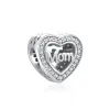 925 Pandora Boncukları Mücevher Yapımı için Gümüş Takımlar için Gümüş Takılar Hediye Toptan Anne Baba Ailesi Ailesi Aşk Boncuk