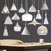 Lampes suspendues Nordic Industrial LED E27 Lumière Moderne Blanc Lampe Suspendue Home Improvement Room Cuisine Décor Vintage Luminaire