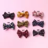 Baby Girls Bows Clips Girls Cute Hairpins Corduroy Bow Hairgrips Children Floral Flower Barrettes Kids Hair Accessories New 8 Colors