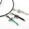 Подвесные ожерелья MS Jewelry Sword Art Online Choker Elecidator Dark Repulsor Men Женщины подарок аниме аксессуары