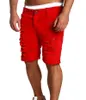 Herren Shorts Herrenmode Aushöhlen Destroyed Zerrissene Denim Shorts Lässige Feste Gewaschene Denimhose Herren Knielange Kurze Jeans T230502