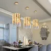 Żyrandole nowoczesne małe okrągłe złoty żyrandol kryształowy do życia w jadalni sypialnia dekoratio lampy lampy luksusowe lampa sufitowa w pomieszczeniach