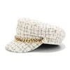 Bérets femmes casquette classique militaire Cadet camionneur culminé chapeau urbain réglable femmes chapeaux casquettes Gorras Gorra MujerBerets Delm22