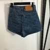 Women's Shorts designer Womens Waist Jeans Design Embroidered Short Pants Vintage Blue Jean Summer Casual IHY6